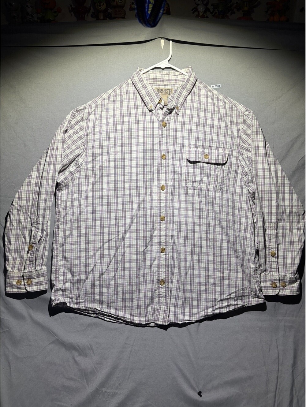 Duluth Trading Co Long Sleeve Shirt Mens XL Plaid